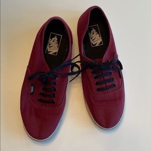 VANS burgundy sneakers